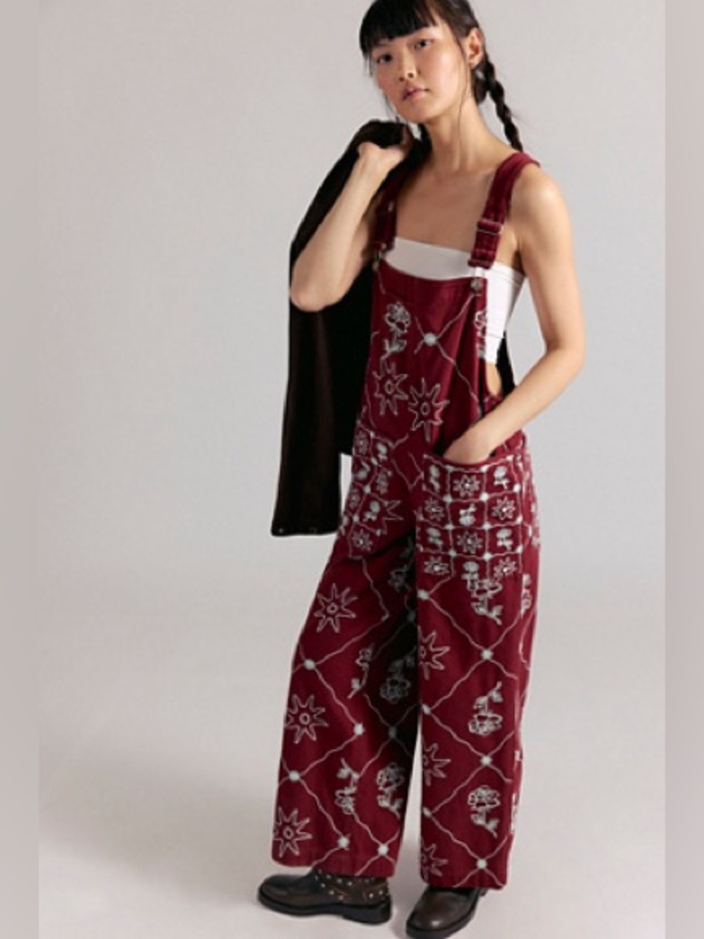 Free People We The Free Rising Sun Overalls NWT Size XS